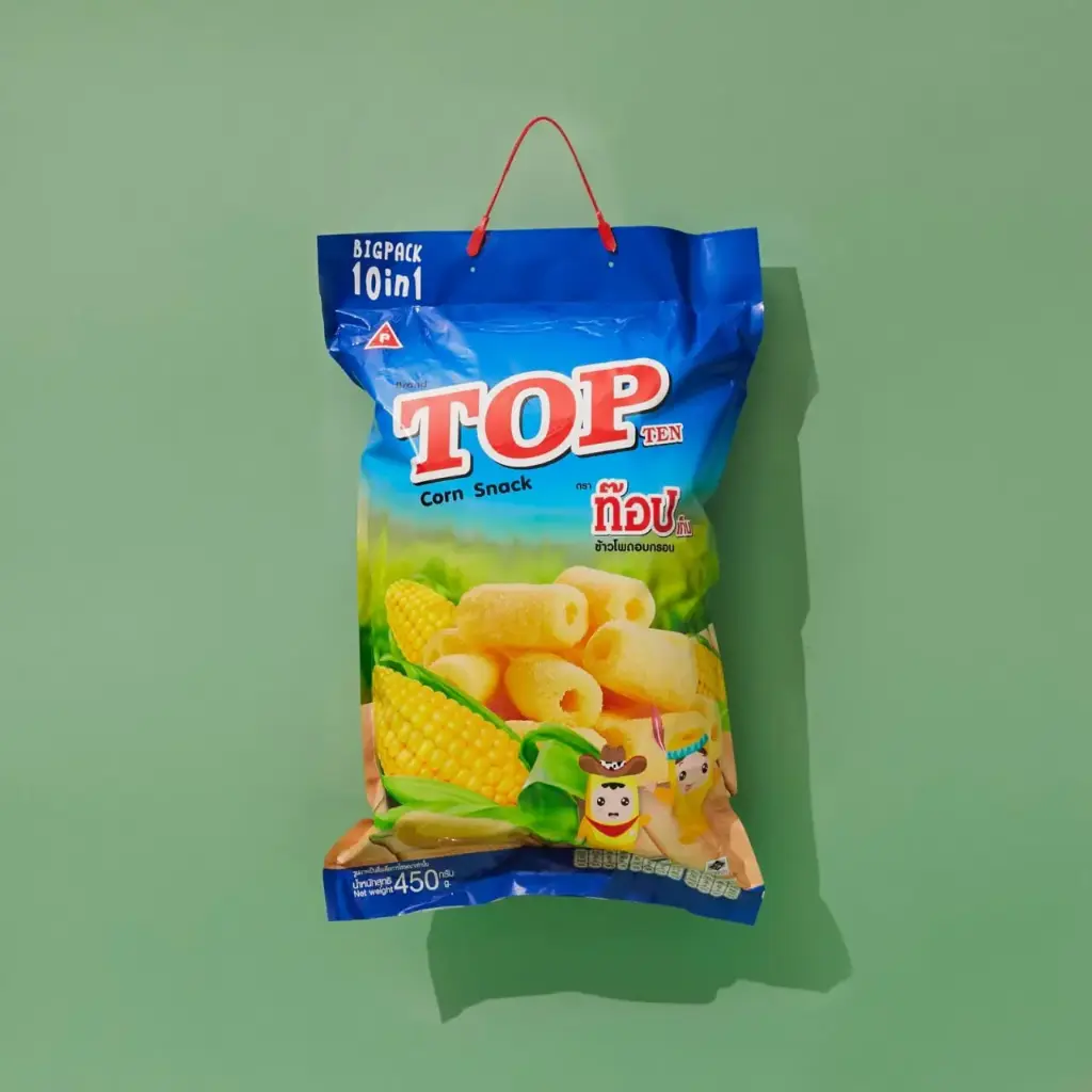 TOP TEN CORN SNACK MIXED FLAVOUR 450G.X 5PCS/CTN ..