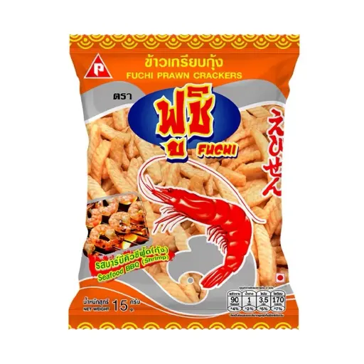 [TH0026] FUCHI PRAWN SNACK BBQ FLAVOR 15g  144Pcs/Ctn